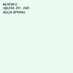 #EAFBF2 - Aqua Spring Color Image